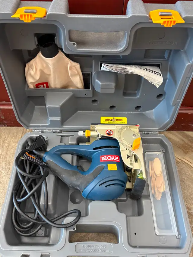 Ryobi Corded JM82 Biscuit Joiner in Case