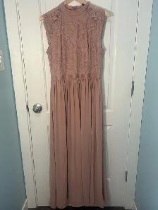 Dusty Rose Bridesmaid Dress(2)