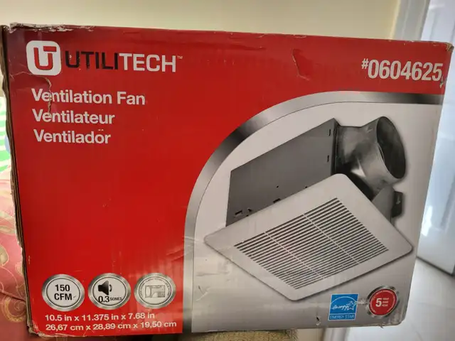 Ventilation Fan - Utiliteck - New in box - $100