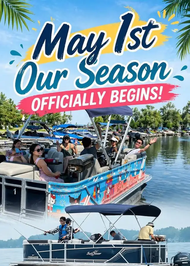 ☀️ Pontoon Boat Experience on Lake Simcoe – Starts May 1st!
