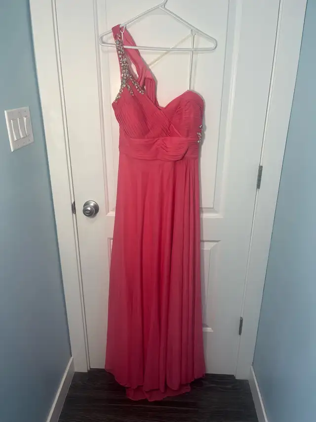 Coral Pink Graduation Dress