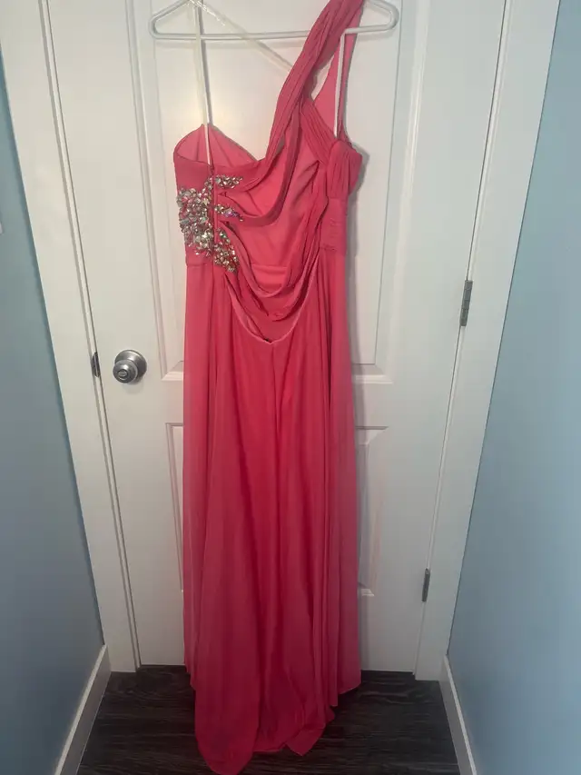 Coral Pink Graduation Dress - Photo 2