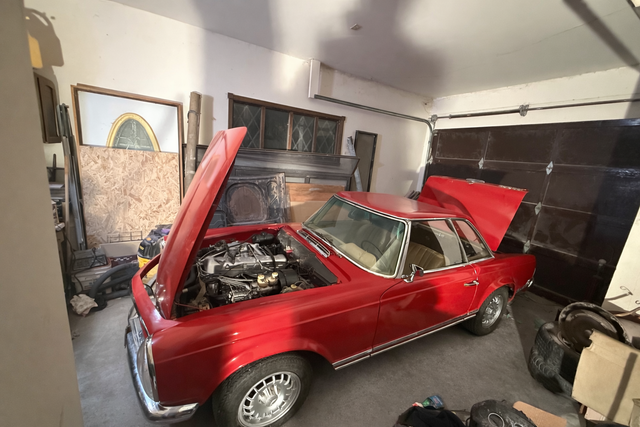 1968 Mercedes benz 280sl pagode convertible barn find - Photo 9