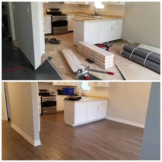 7mm Luxury Vinyl Flooring $3.99/sqft - Including Installation