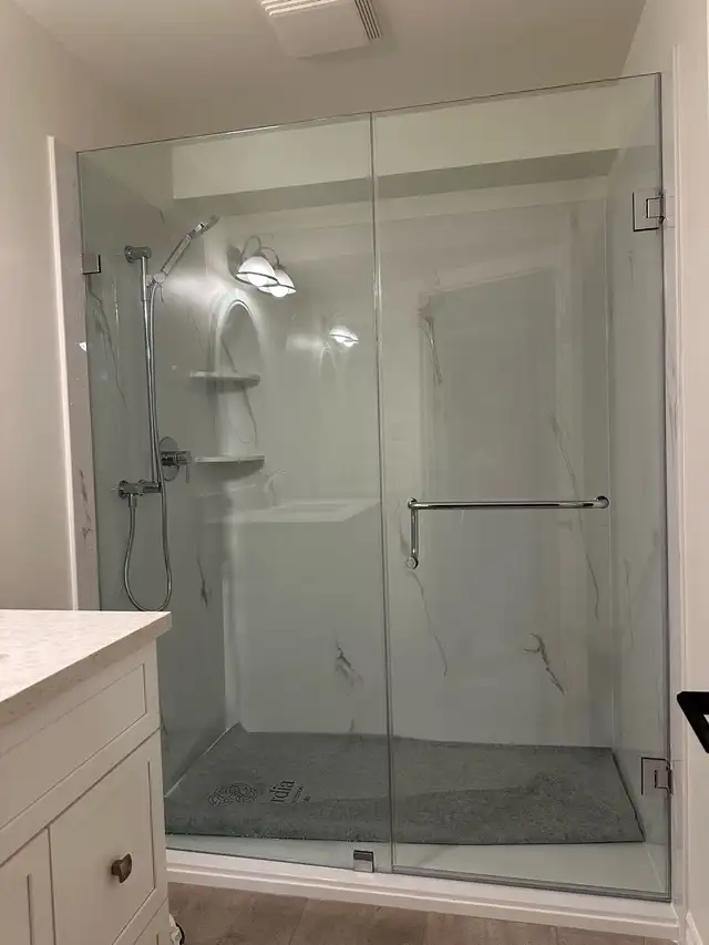 FRAMELESS SHOWER GLASS ENCLOSURES SHOWER DOORS GLASS PARTITIONS - Photo 4