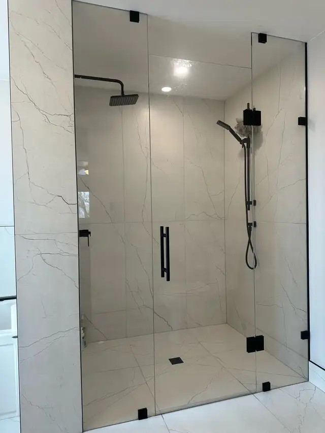 FRAMELESS SHOWER GLASS ENCLOSURES SHOWER DOORS GLASS PARTITIONS - Photo 5