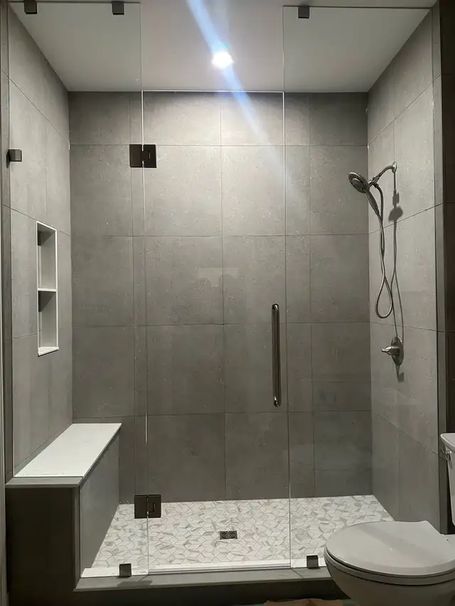 FRAMELESS SHOWER GLASS ENCLOSURES SHOWER DOORS GLASS PARTITIONS - Photo 8