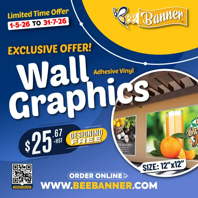 Wall Graphics – Adhesive Vinyl (Custom Printing)