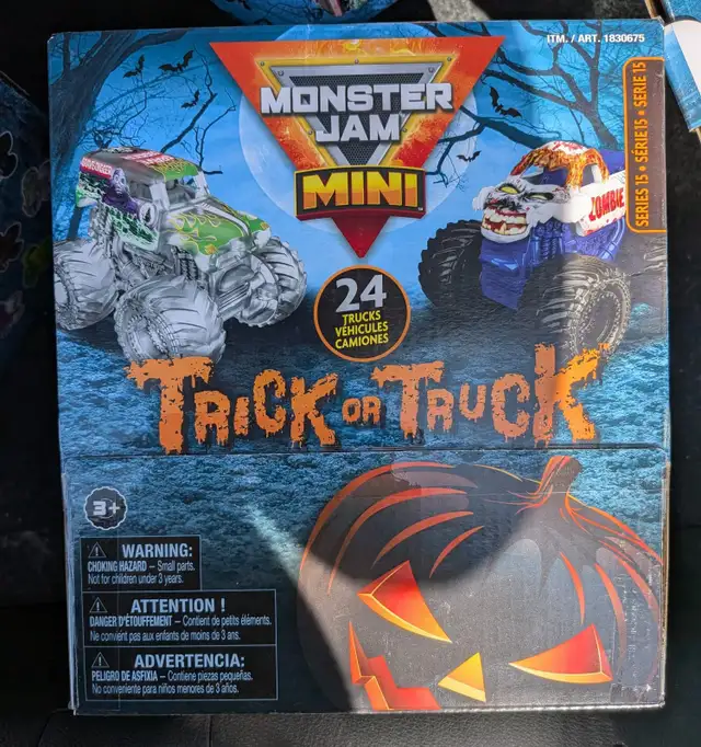 Box of 24 How Wheels Mini Monster Jam Blind Bags Series 15