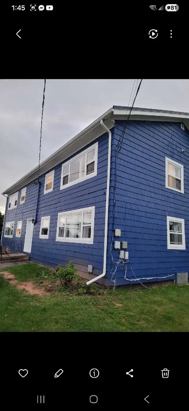 Two bedroom unheated partially furnished apt