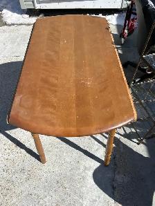 small table and four chairs