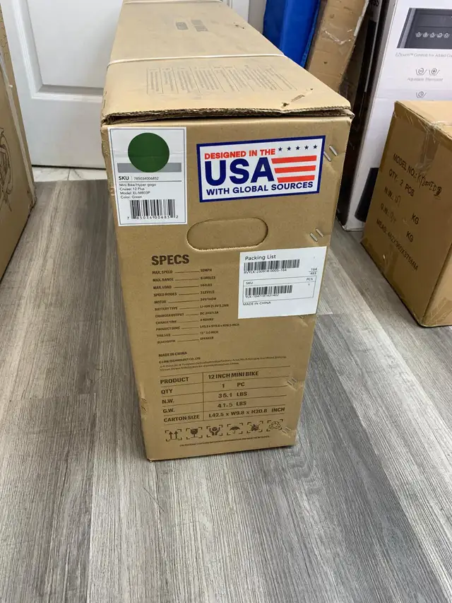 Electric Mini Bike - Hyper Gogo 12 Inch EL- MB03P - Blue/Orange - Photo 2