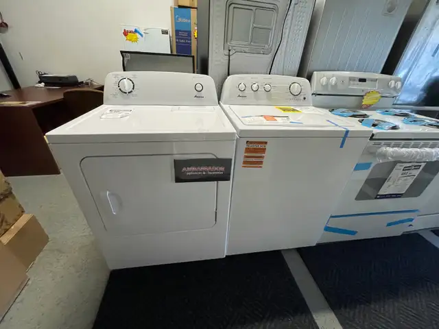 NEW Amana Top Load Washer & Dryer Set (White)