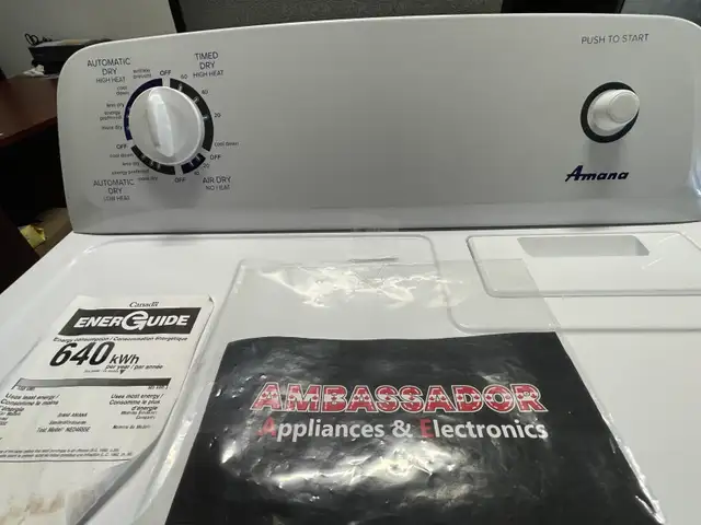 NEW Amana Top Load Washer & Dryer Set (White) - Photo 9