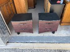Free delivery used Pair of 2-Drawer Nightstands