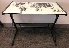 Glass top table/desk