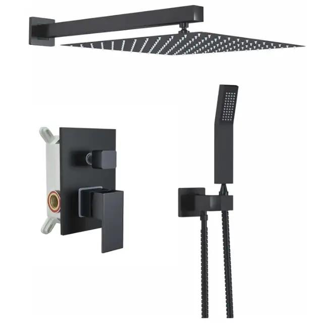 Brand New Matte Black Rainfall Shower Kit For Sale