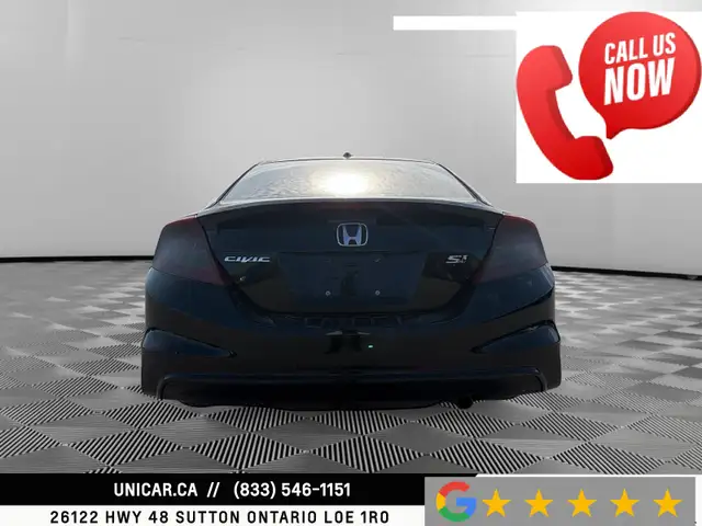2013 Honda Civic Cpe Si Manual Nav Backup Cam Sunroof Bluetooth - Photo 2
