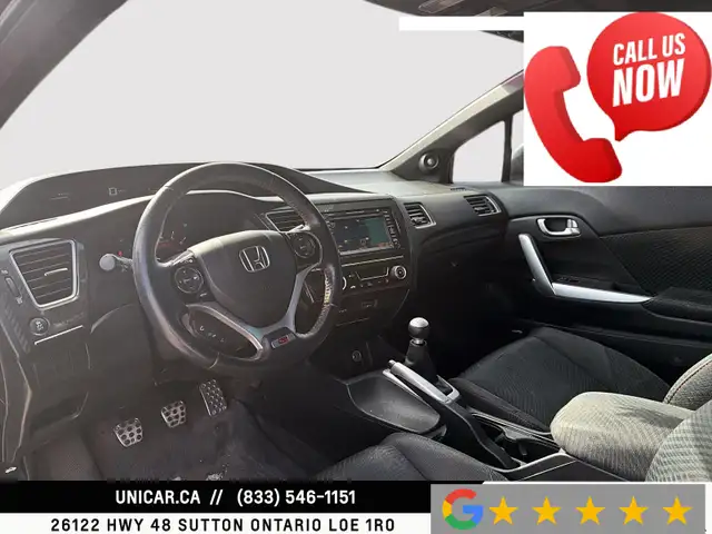 2013 Honda Civic Cpe Si Manual Nav Backup Cam Sunroof Bluetooth - Photo 5