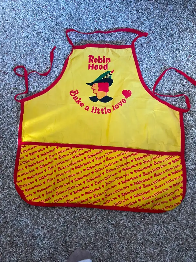 for sale vintage Robinhood flour bake a little love apron