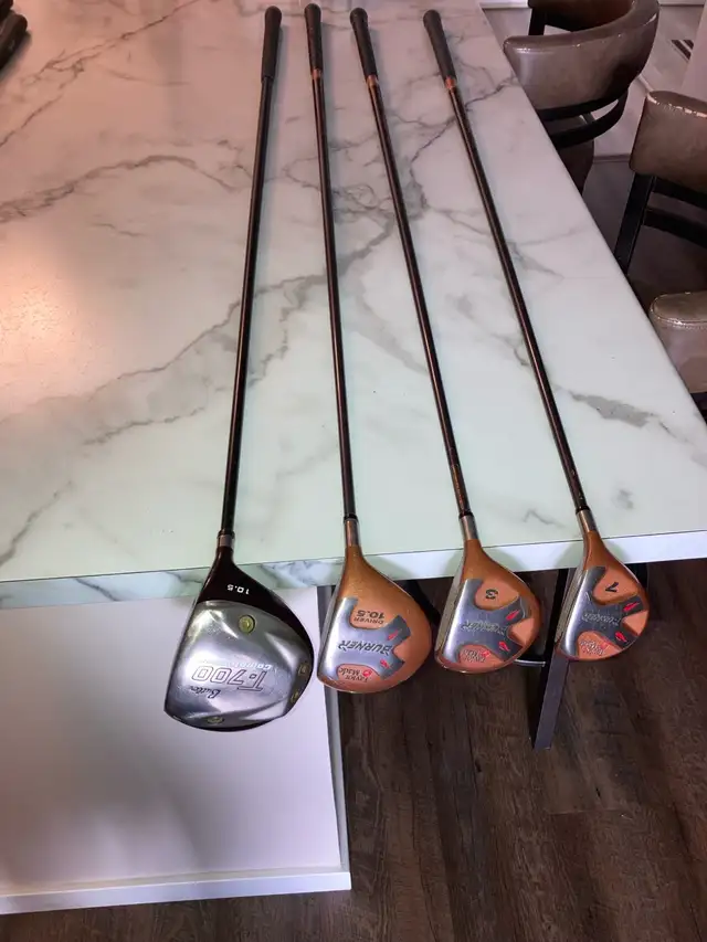complete set golf clubs, bag, and accessories