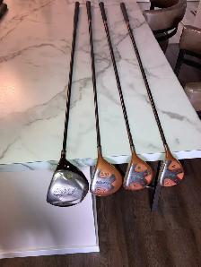 complete set golf clubs, bag, and accessories