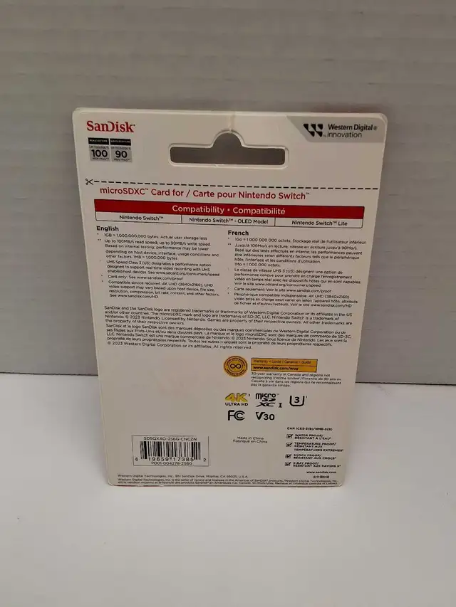 SanDisk 256GB Nintendo Switch Micro SD card NEW - Photo 2