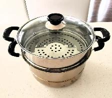 Stainless Steel Pot with Steamer