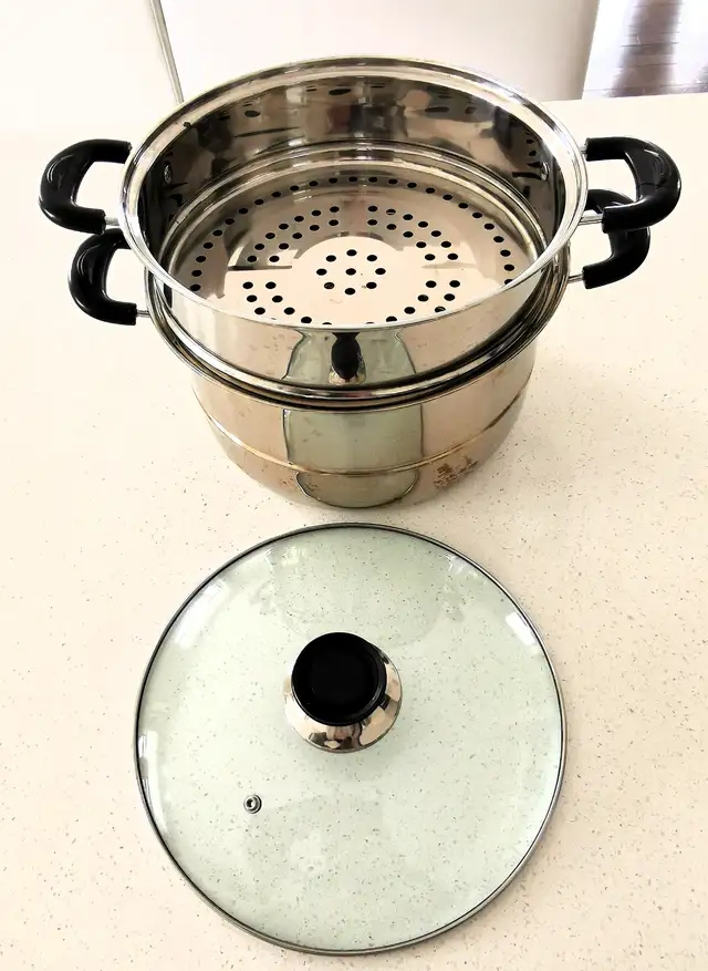 Stainless Steel Pot with Steamer - Photo 6