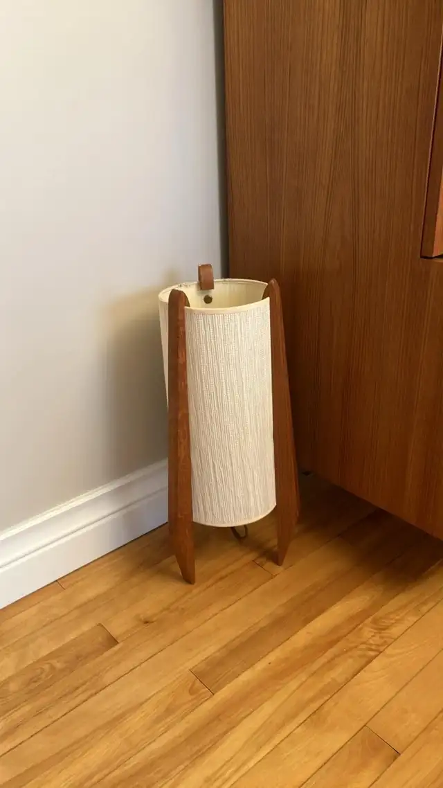 Mid century. TEAK TECK meubles. Lampe / Crédence, buffet disque - Photo 4