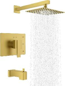 Brand New Gold Rainfall Shower Tub Kit For Sale