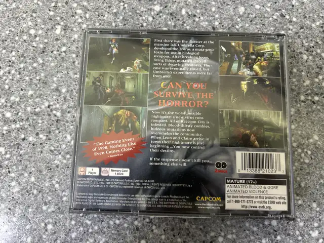 PS1 Resident Evil 2 Sweepstakes - Photo 5