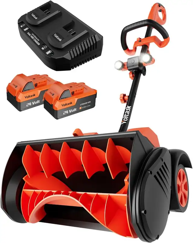Like New Cordless Electric Snowblower With 2 Batteries For Sale