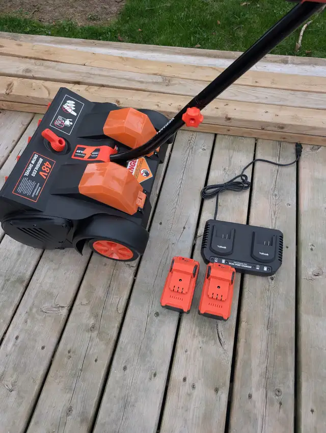 Like New Cordless Electric Snowblower With 2 Batteries For Sale - Photo 7