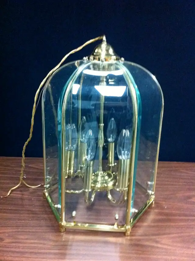 Hall - Ceiling Lamp - 17'H x 13'W (Solid Brass) $200