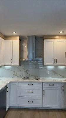 Brand new cabinets. 3/4'' plywood box. dovetailed drawers