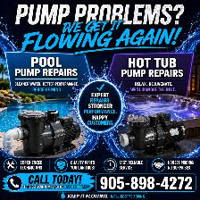 Pool Pump Repairs and Hot Tub Pump Repairs