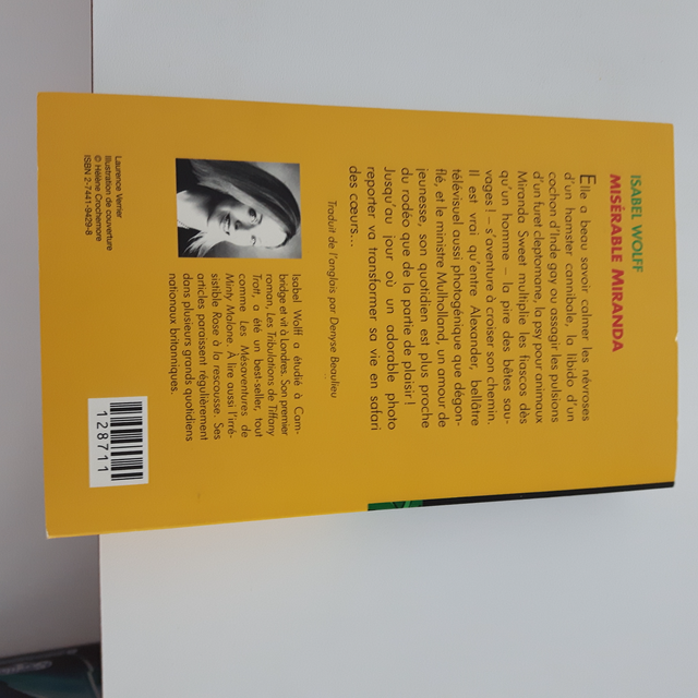 BON ROMAN NEUF D'ISABELLE WOLFF MISÉRABLE MIRANDA 486 PAG $5.00 - Photo 2