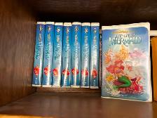 8 Disney The Little Mermaid VHS Rare Banned Cover Black Diamond