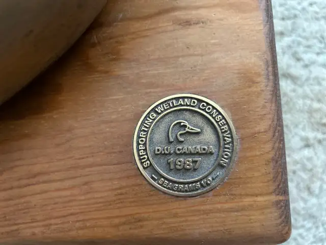 D.U. CANADA 1987SEAGARMS DUCKS UNLIMITED HAND CARVED DUCK COLLE - Photo 2