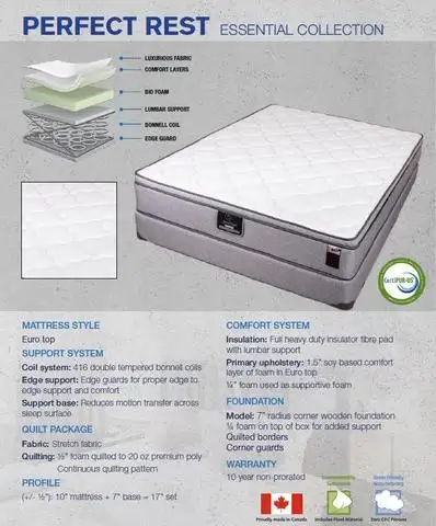 PILLOW TOP MATTRESS AND BOX - QUEEN $359/ DOUBLE $329/ S $279