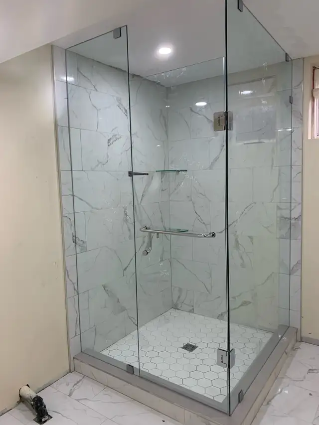 SHOWER GLASS DOORS SHOWER ENCLOSURES GLASS BATHTUB SLIDING GLASS - Photo 6