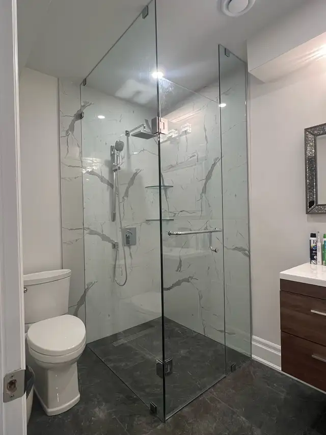 GLASS SHOWER ENCLOSURES DOORS OFFICE GLASS PARTITION RAILING ETC