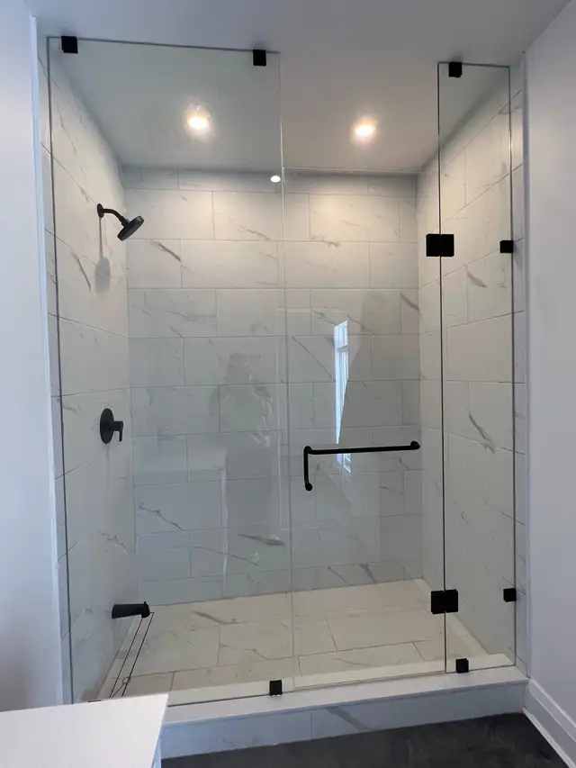 GLASS SHOWER ENCLOSURES DOORS OFFICE GLASS PARTITION RAILING ETC - Photo 2