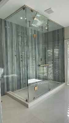 BATHTUB SLIDING GLASS DOORS SHOWER ENCLOSURE GLASS RAILING PORCH