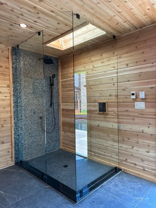 BATHTUB SLIDING GLASS DOORS SHOWER ENCLOSURE GLASS RAILING PORCH - Photo 3