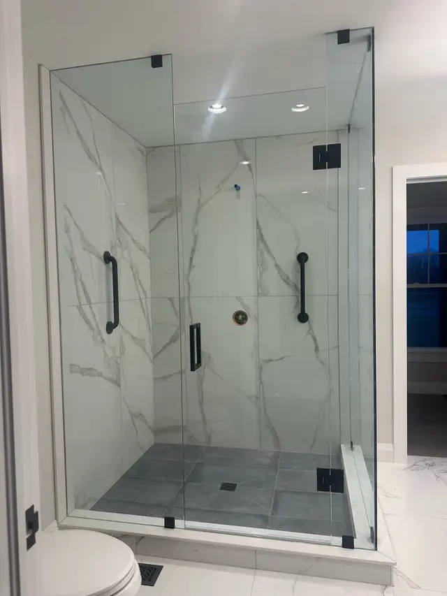 BATHTUB SLIDING GLASS DOORS SHOWER ENCLOSURE GLASS RAILING PORCH - Photo 8