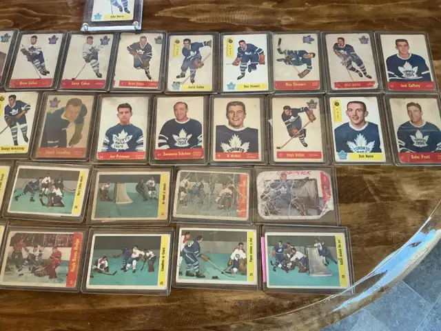Lots o’ 1955-56-57-58 PARKHURST TORONTO MAPLE LEAFS Cards ! - Photo 3
