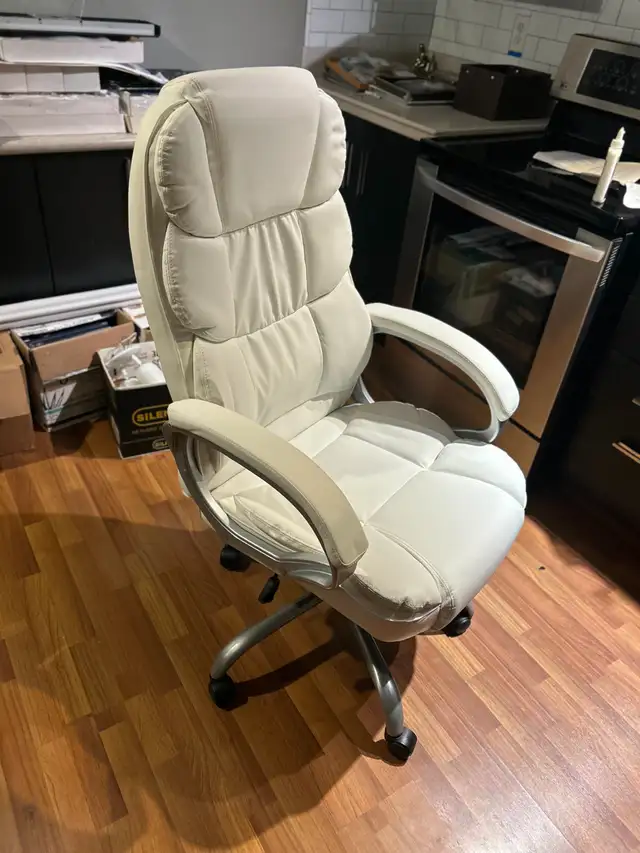 NEW OUT OF THE BOXWHITE DESIGNER CHAIR for Back Support