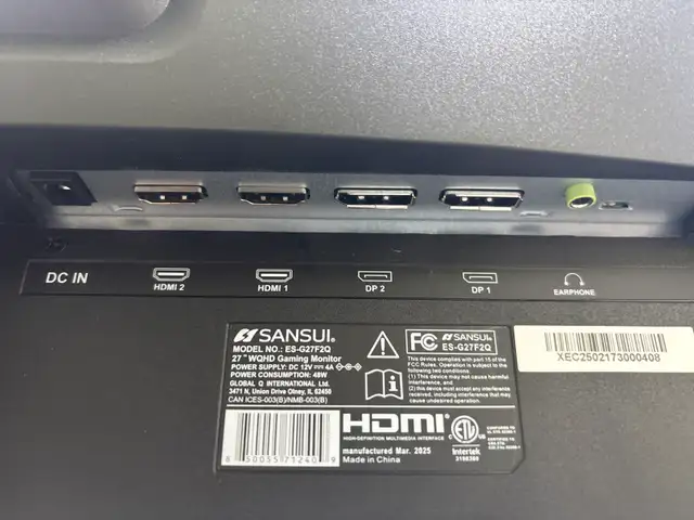 Sansui ES-G27F2Q Gaming Monitor 26" 180HZ - Photo 3